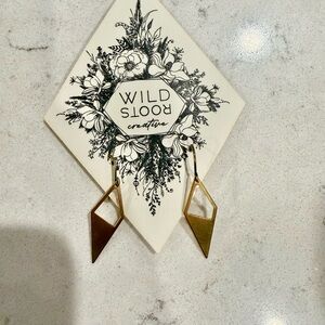Wild Roots Gold Geometric Earrings